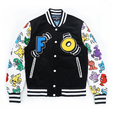 F1050 Frost Owo Dance Corduroy Jacket - Black