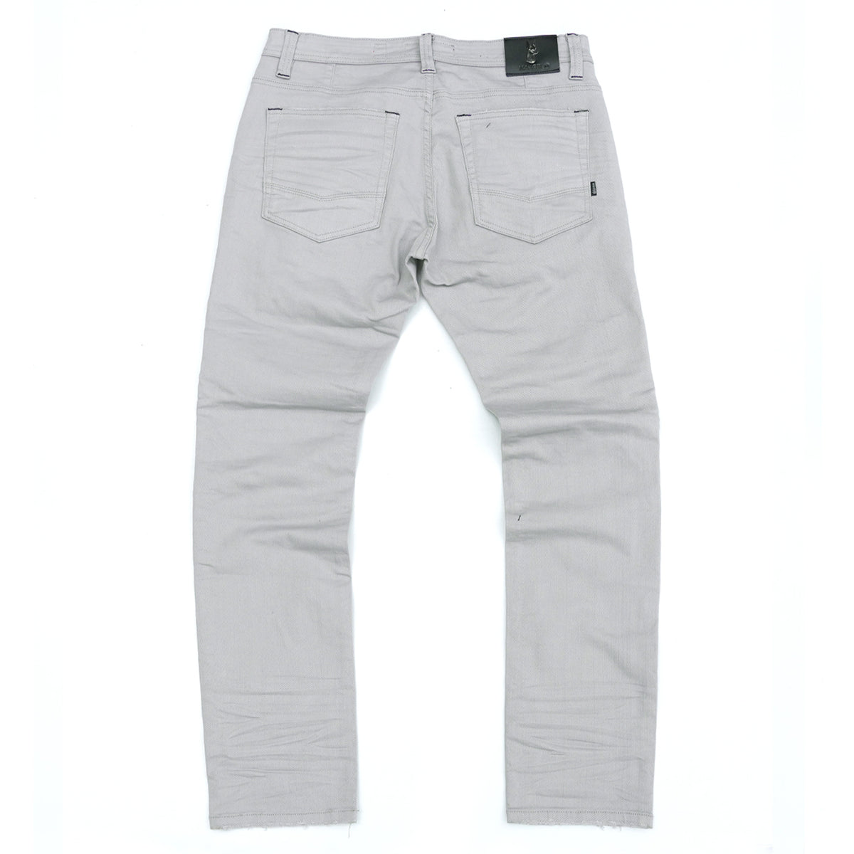 Makobi M1926 in Makobi Core Denim Biker Jeans - Light Gray, view 4