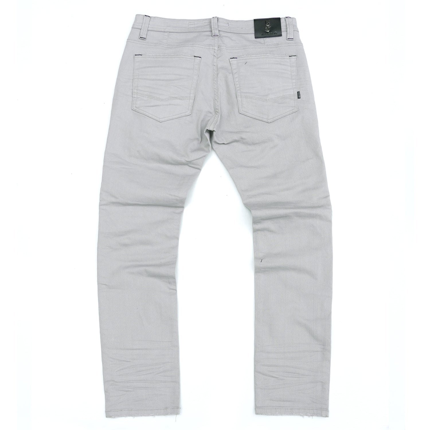 Makobi M1926 in Makobi Core Denim Biker Jeans - Light Gray, view 4
