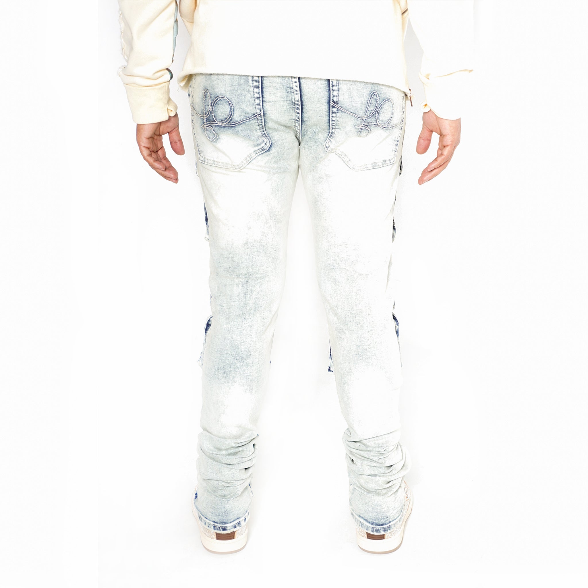 F1728 Ẹru Stack Jeans - DIRT