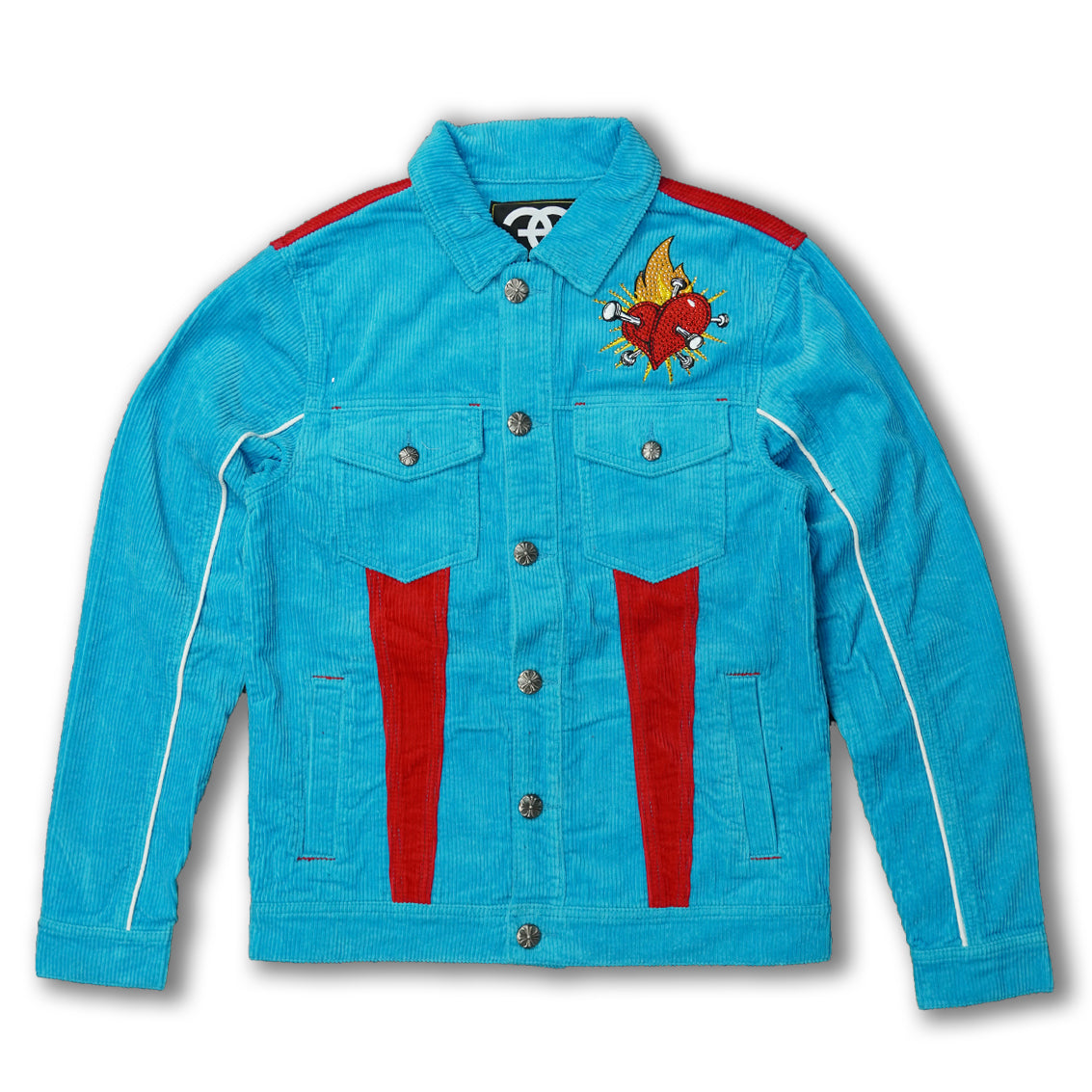 Makobi F1045 Frost Dear Sins Cord Jacket in Blue