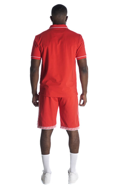 M383 Makobi Luciano Polo Shirt - Red