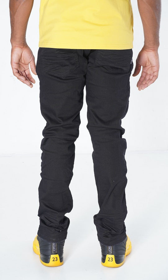 Makobi M1940 Naxos Biker Jeans- Black/Yellow, view 3