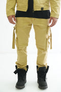 Makobi M1930 Aries Cargo Denim Jeans in Khaki