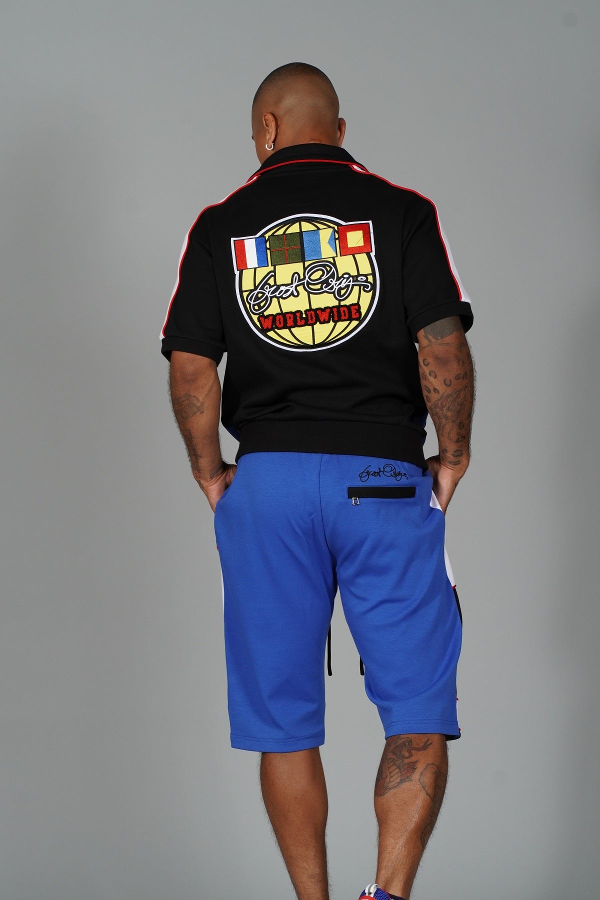Makobi F534 Frost Worldwide Short Set in Black, view 5