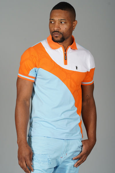 M201 Monogram Polo Shirt - Orange