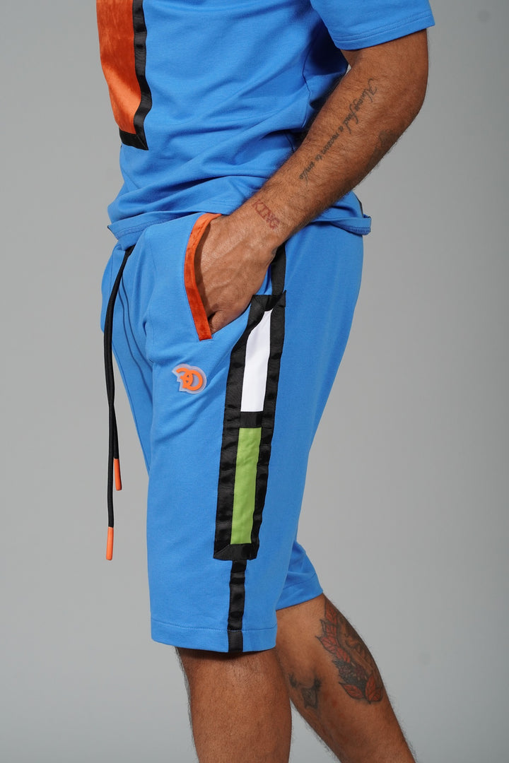 F250/550 Frost Abstract Short Set - Royal