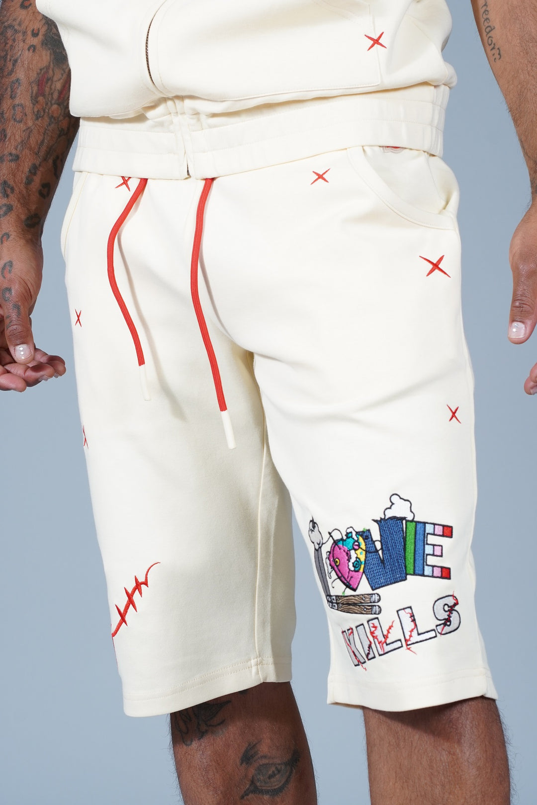 ست آستین کوتاه F538/F538S Love Kills- Natural