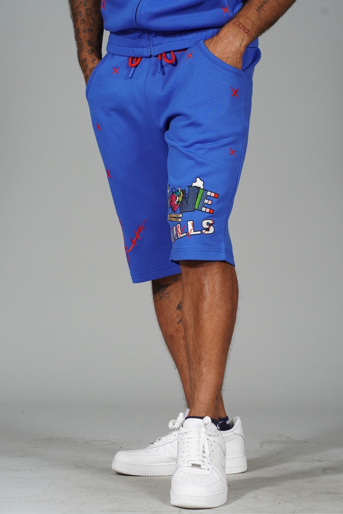 Makobi F538/F538S Love Kills Short Sleeves Set- Royal, view 3