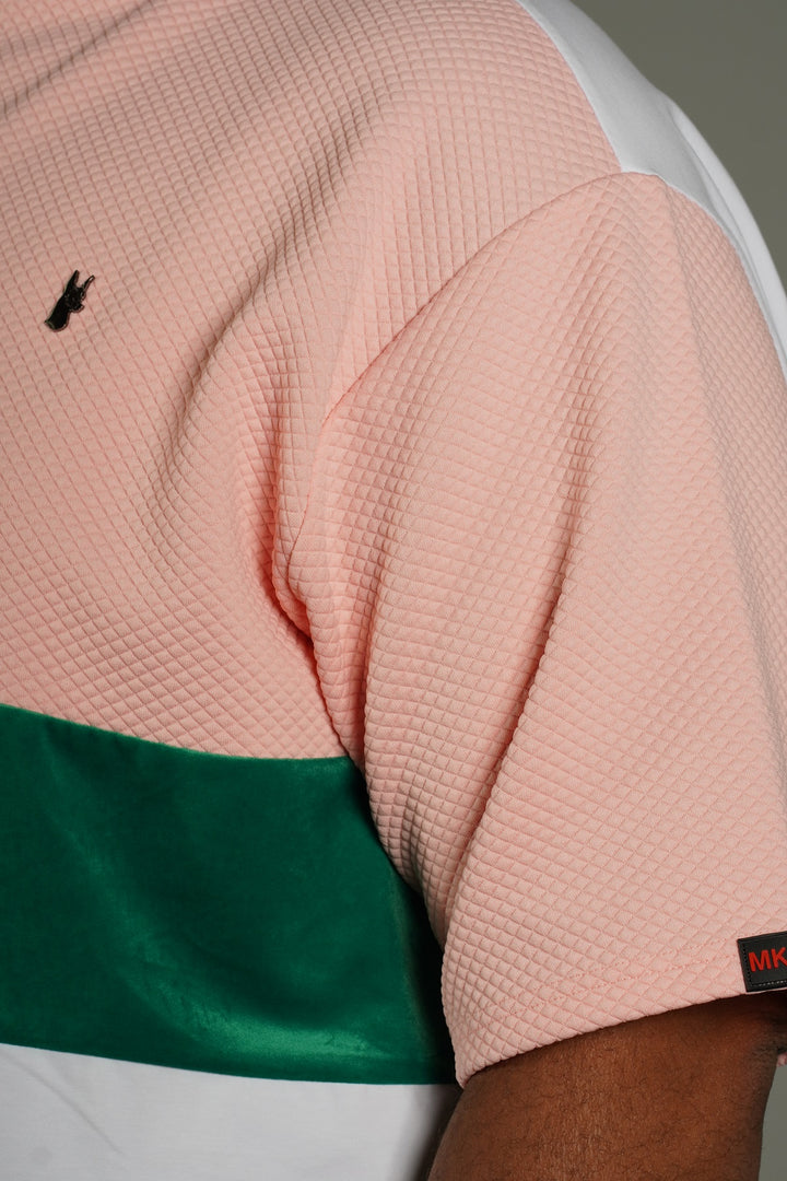 سه راهی جیر فوق العاده ژاکارد M273 - صورتی سفید