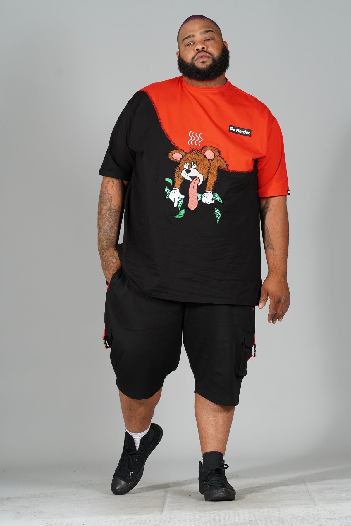 M410 Go Harder Tee - Red