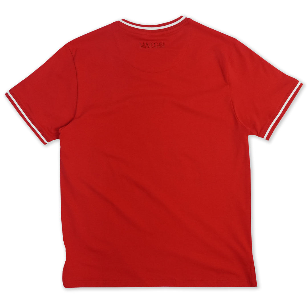 M300 V-Neck Top - Red