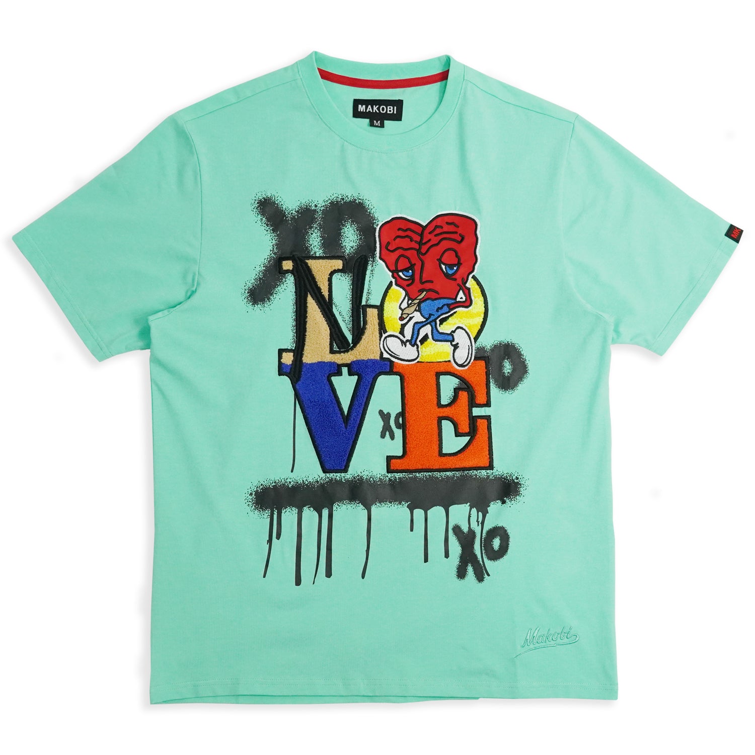 Makobi M203 No Love Tee in Mint