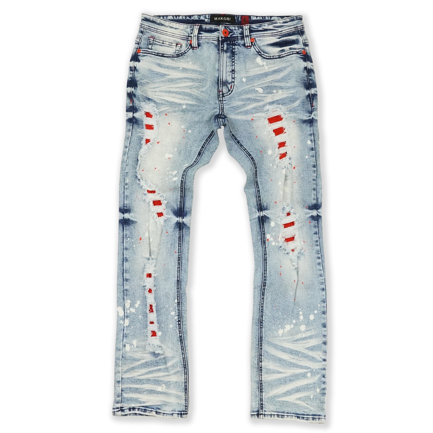 M1969 Bondi Shredded Jeans - Light Wash