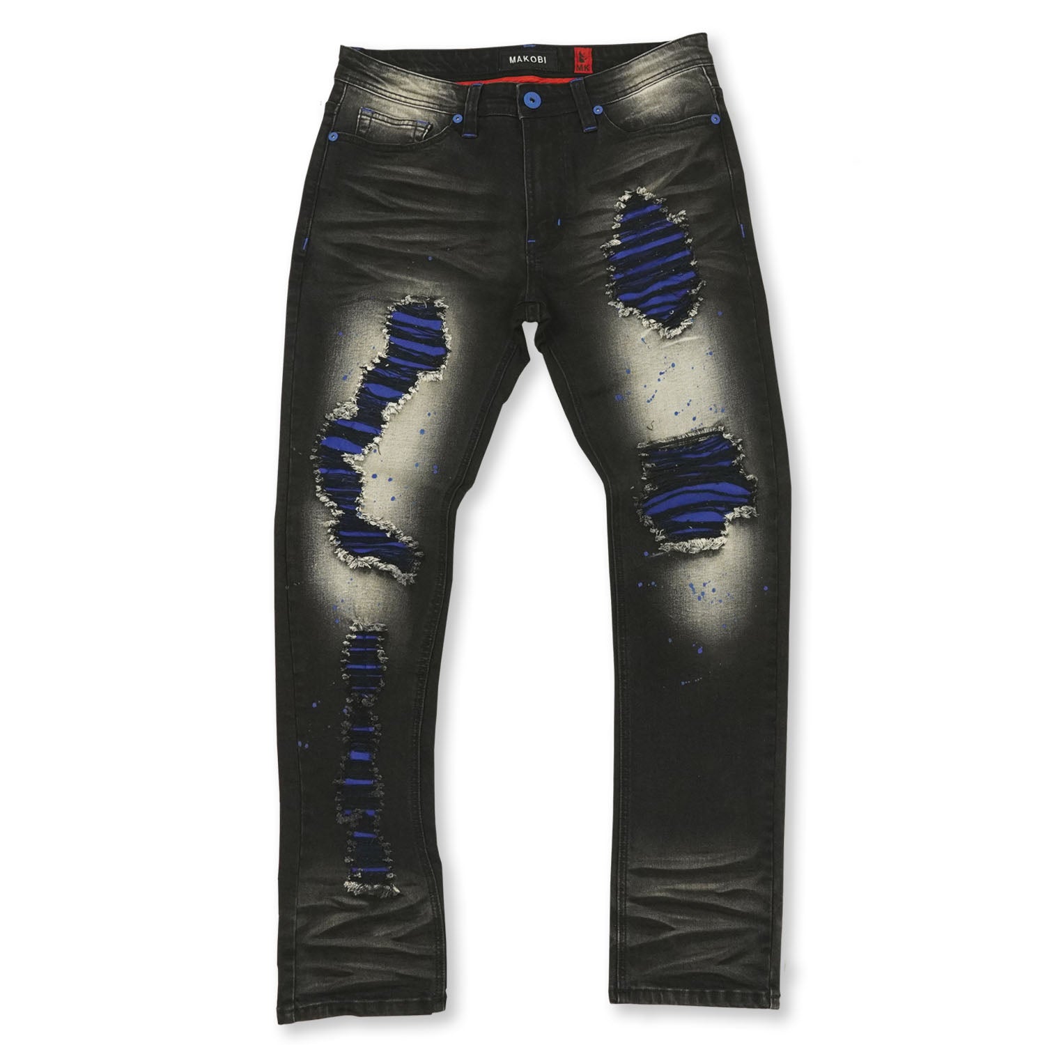 M1969 Bondi Shredded Jeans - Black Wash