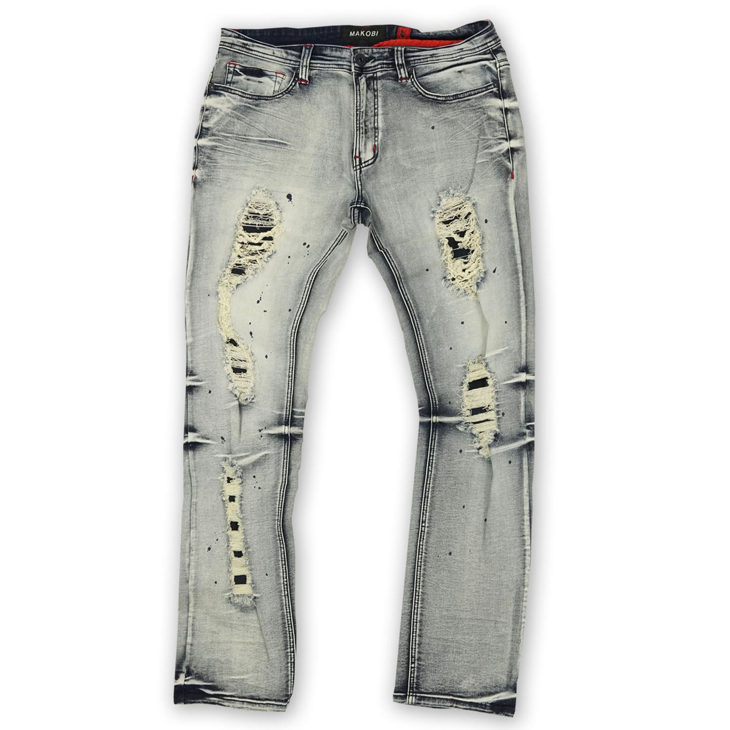 M1969 Bondi Shredded Jeans - Dark Wash