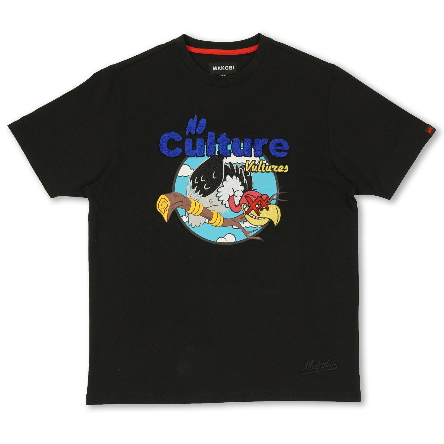 Makobi M370 No Culture Vultures Tee in Black