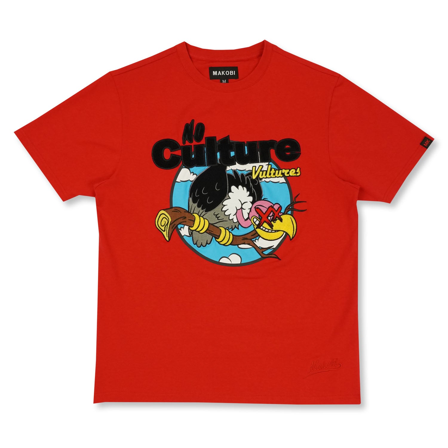 M370 No Culture Vultures Tee - Red