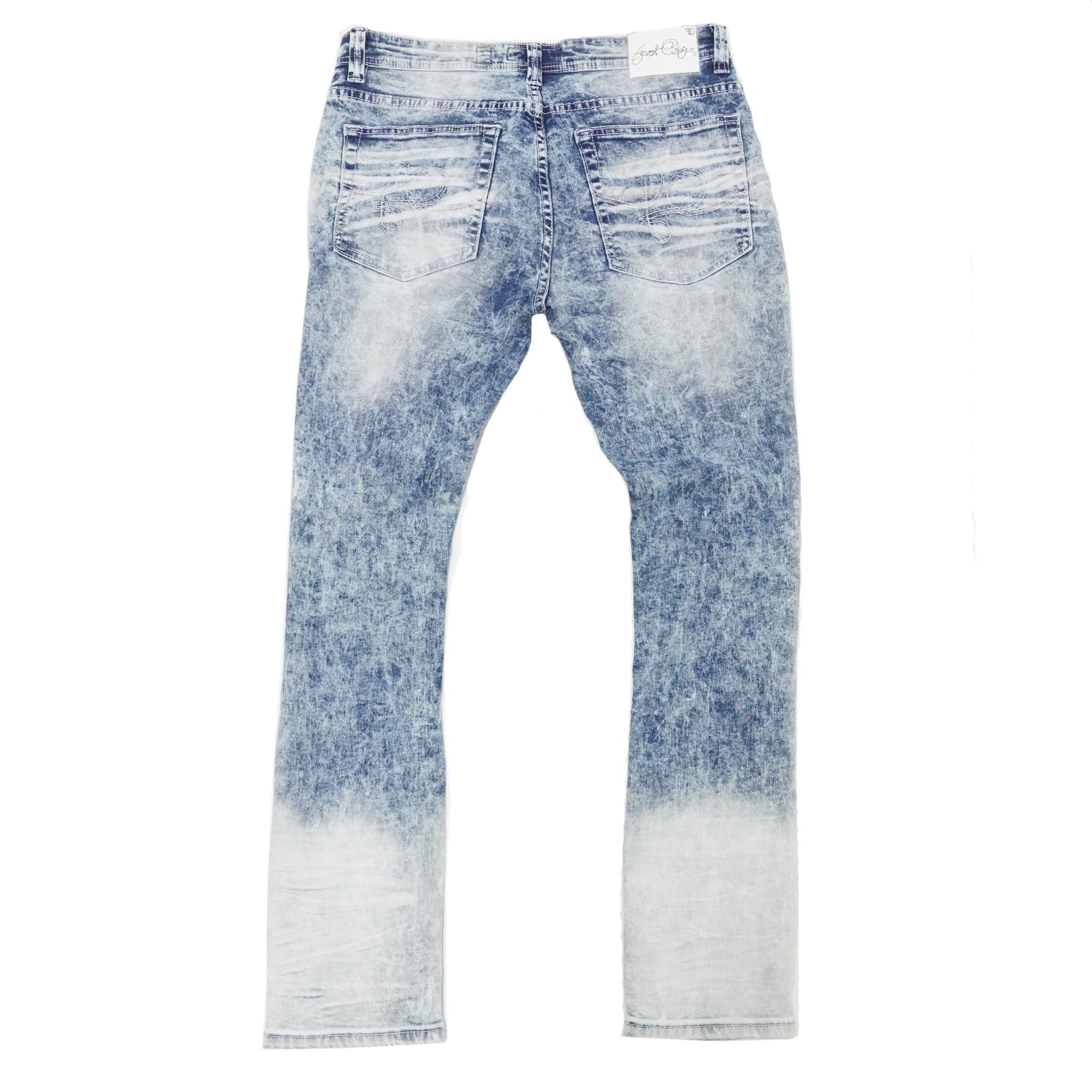 F1722 FROST Ripped Jeans - Light Wash