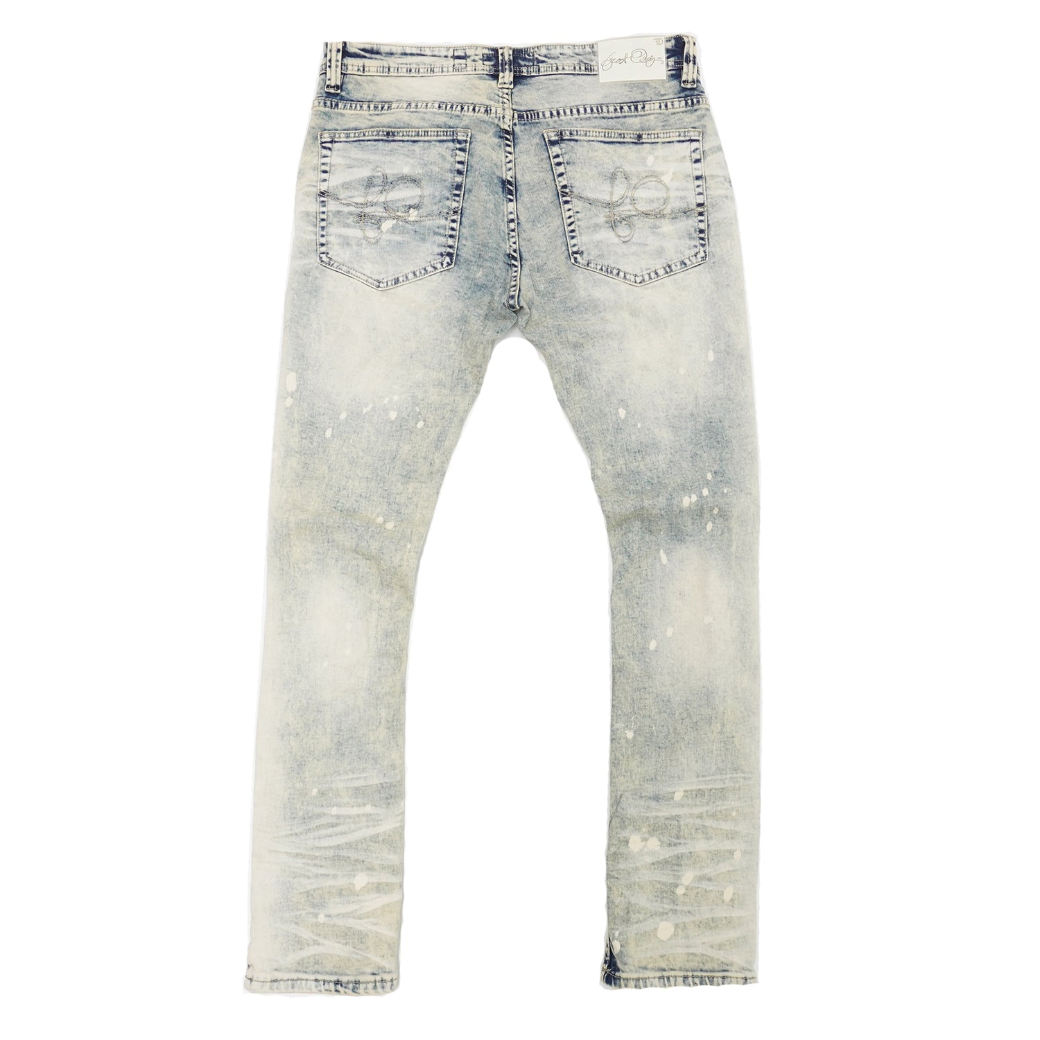Makobi F1722 FROST Ripped Jeans in Dirt, view 3