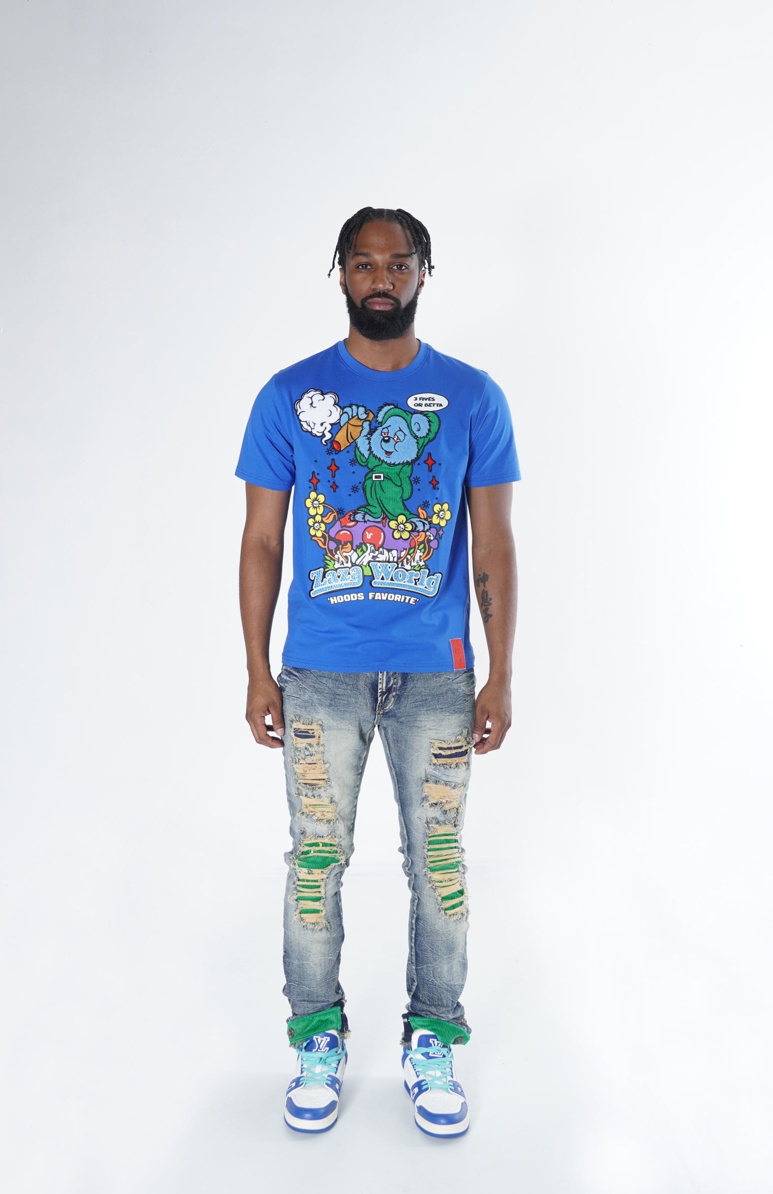 F155 Frost Zaza World Tee - Royal