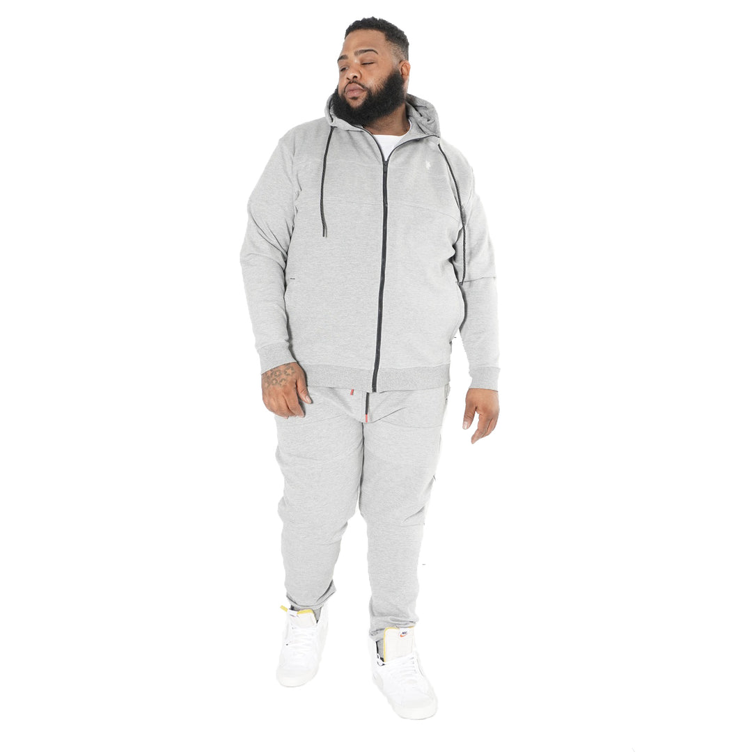 M3707 Tech Fleece Zip Up Hoody Set - Gray