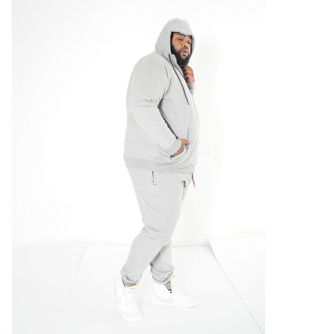 M3707 Tech Fleece Zip Up Hoody Set - Gray
