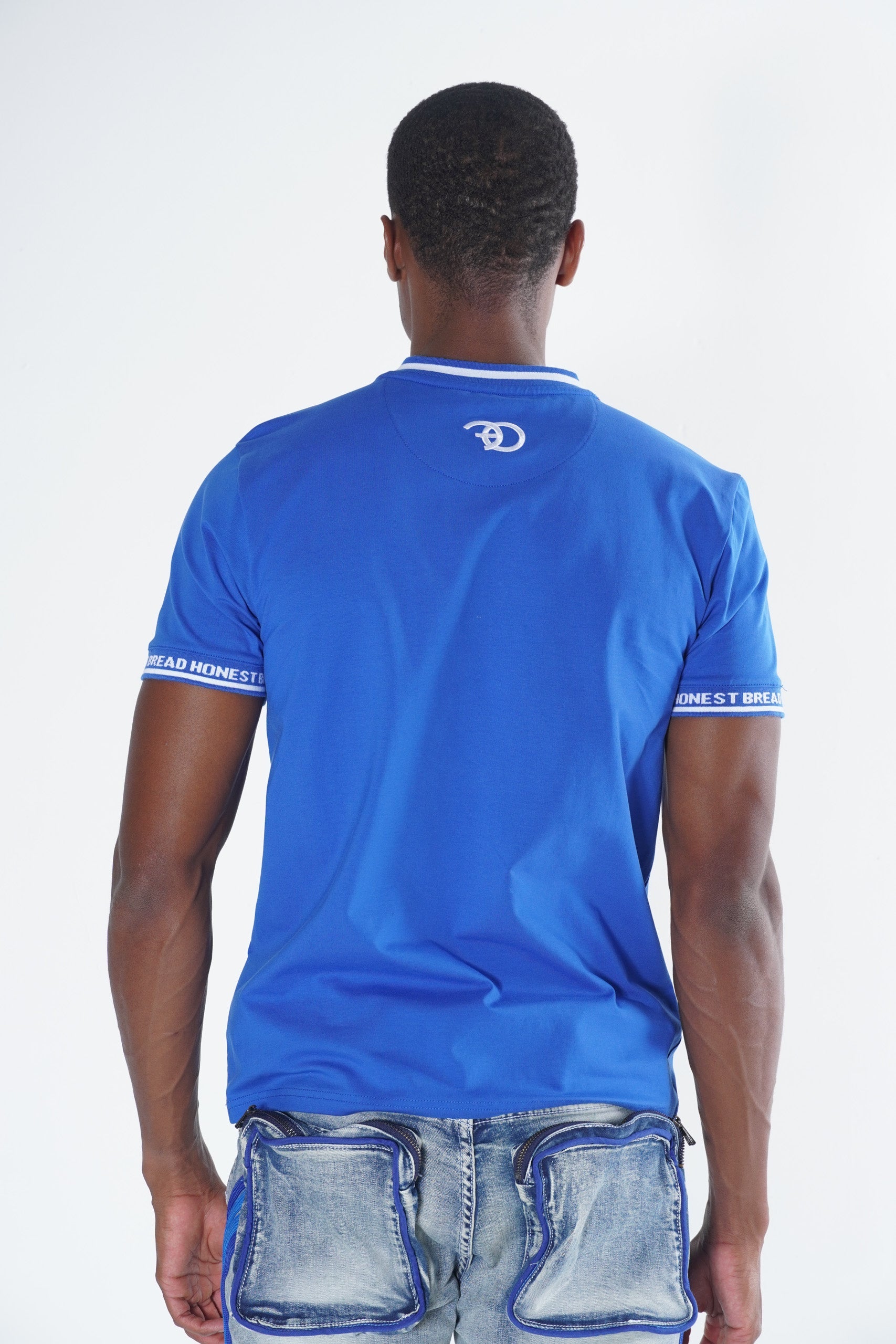 Makobi F123 Honest Bread Tee in Royal, view 5