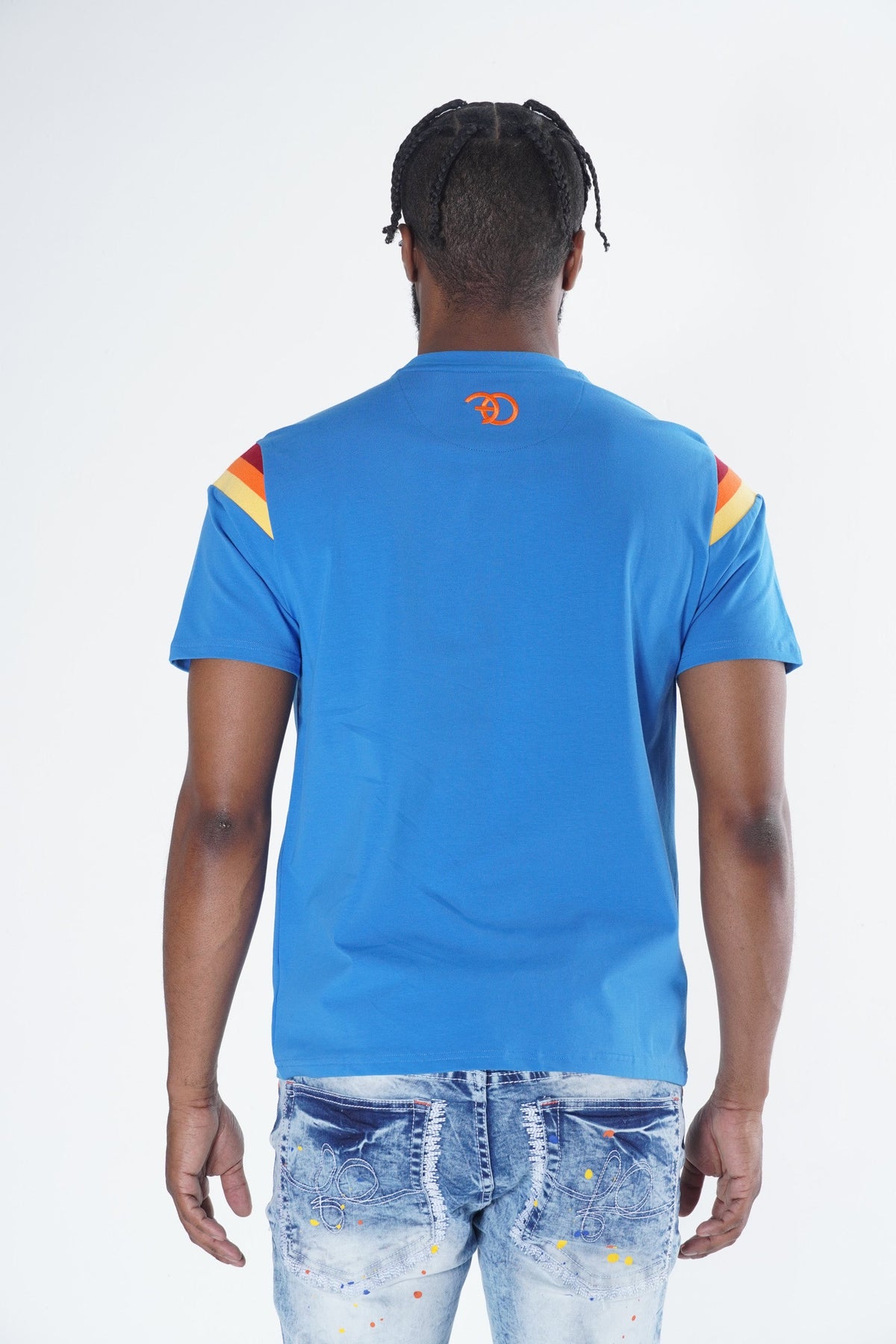 Makobi F121 Fast Food Tee in Royal, view 6