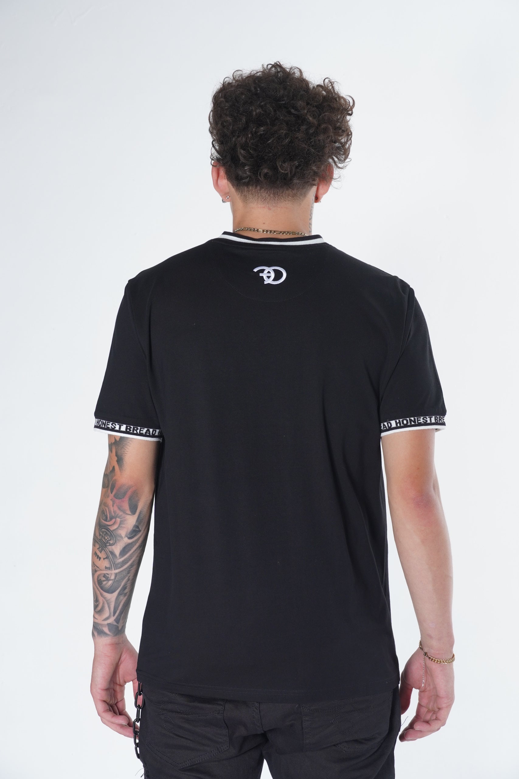 Makobi F123 Honest Bread Tee in Black, view 7