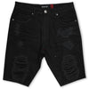 M771 Pacifica Shredded Shorts- Black/Black