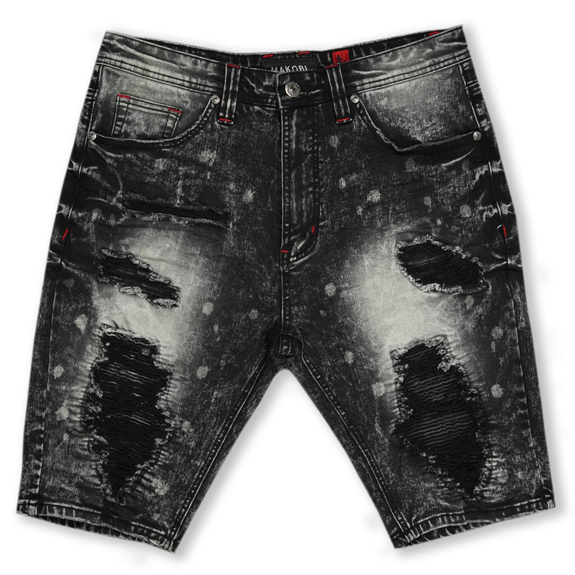 M771 Pacifica Shredded Shorts - Black Wash