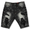 M771 Pacifica Shredded Shorts - Black Wash