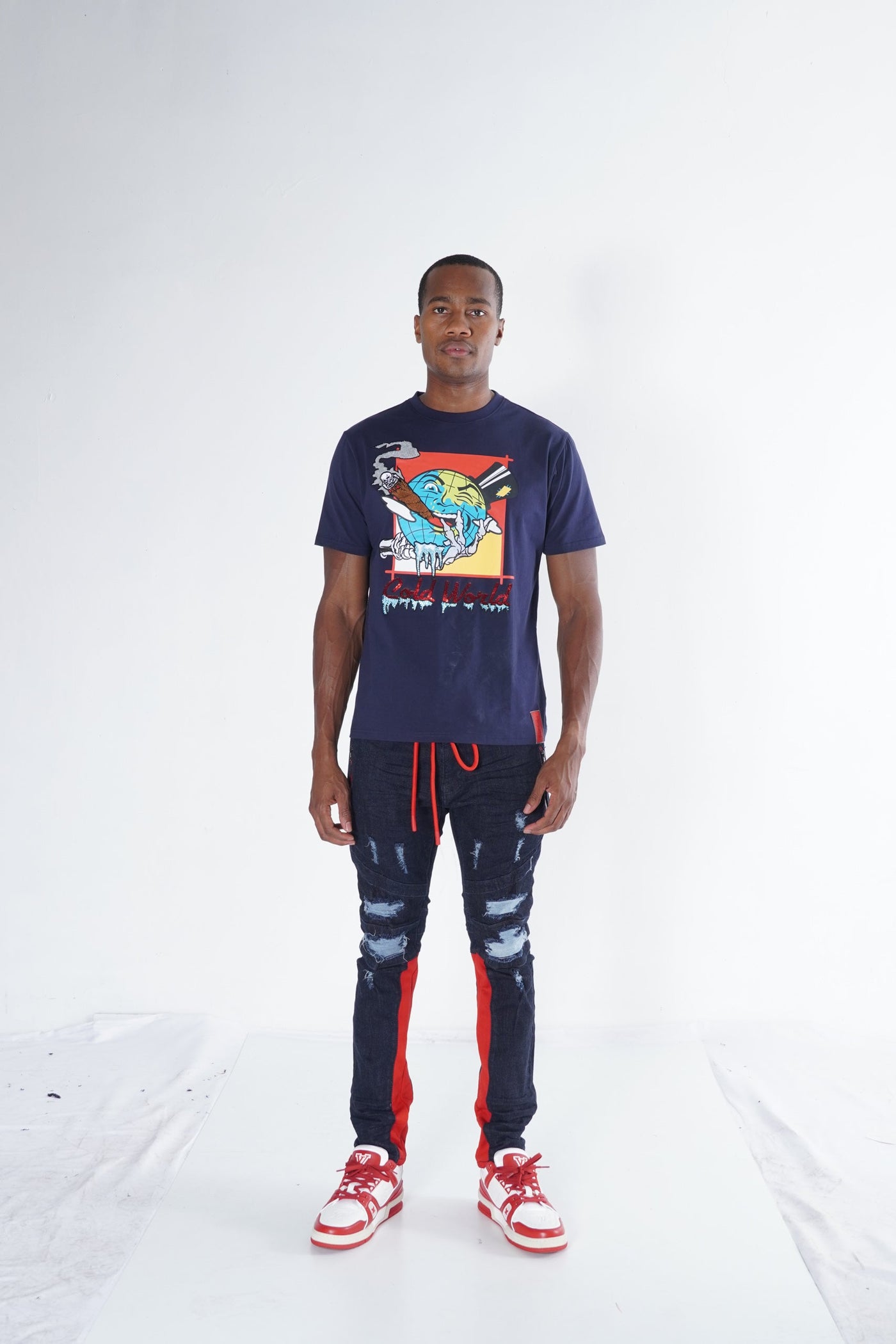 F112 Frost Cold World Tee - Navy