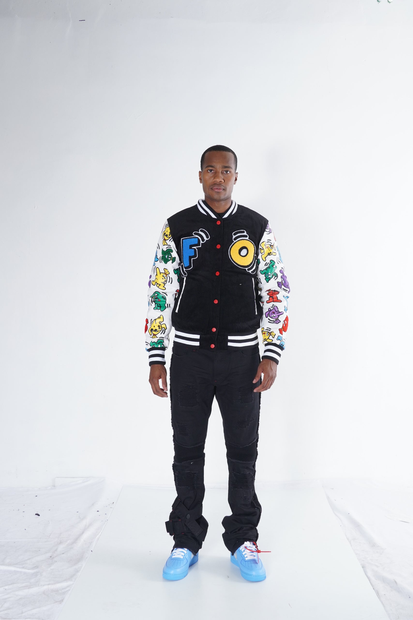 F1050 Frost Money Dance Corduroy Jacket - Black