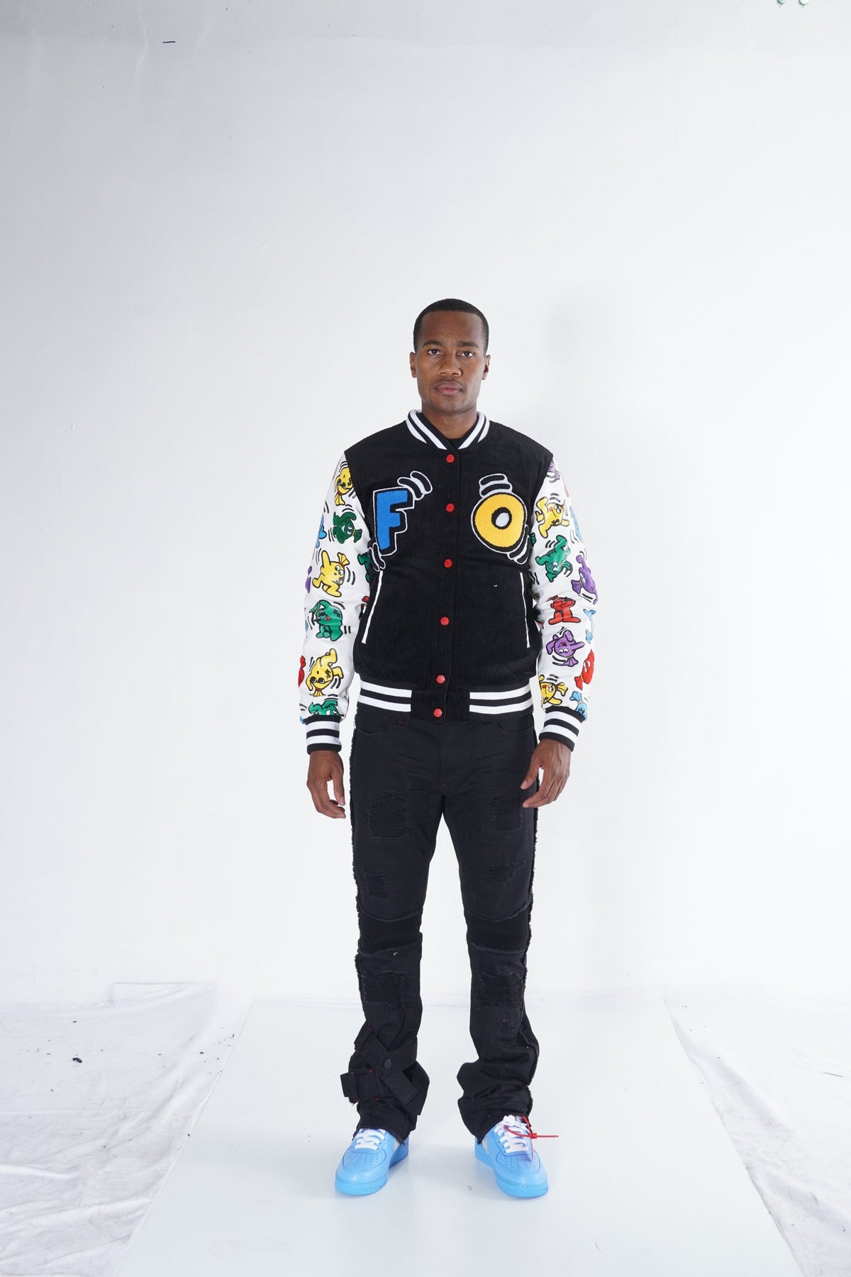 F1050 Frost Money Dance Corduroy Jacket - Black