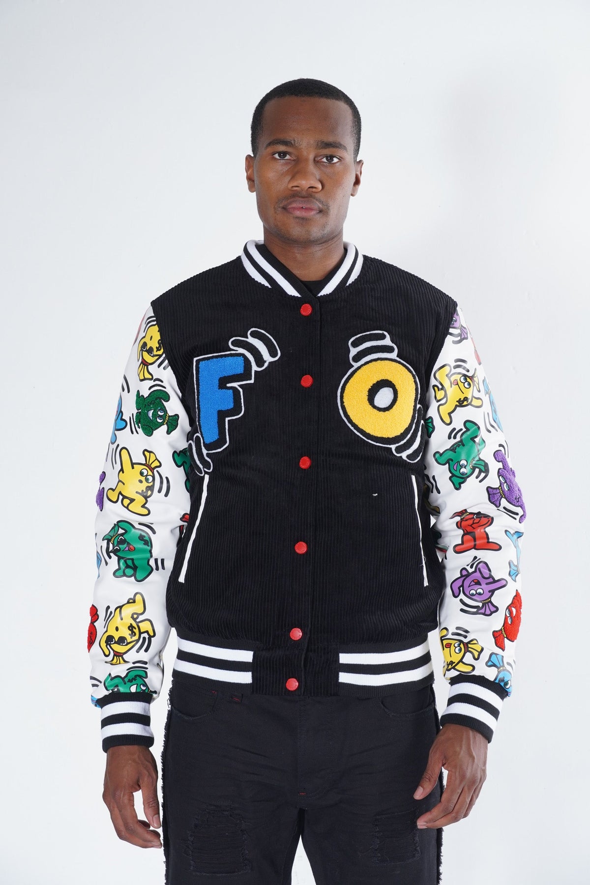 F1050 Frost Money Dance Corduroy Jacket - Black