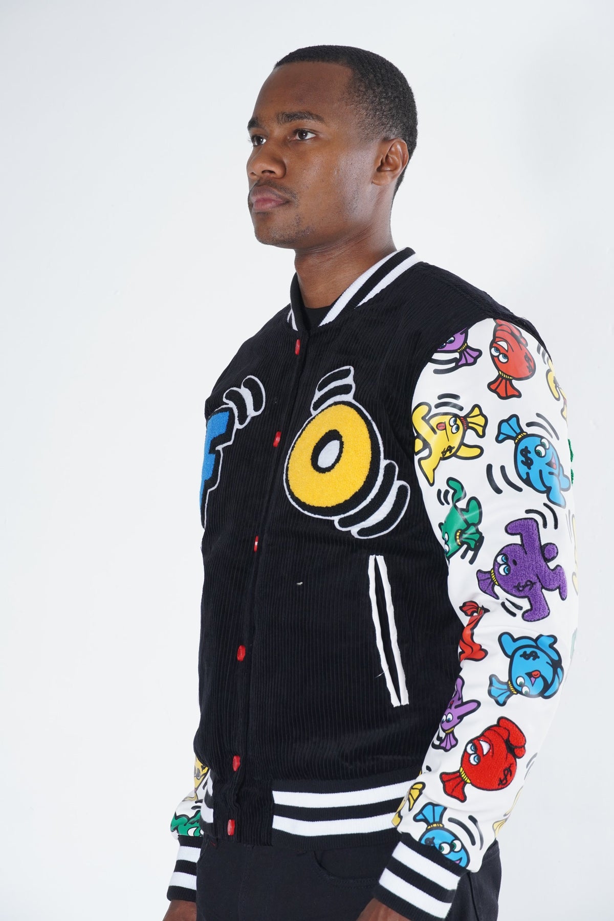 F1050 Frost Money Dance Corduroy Jacket - Black