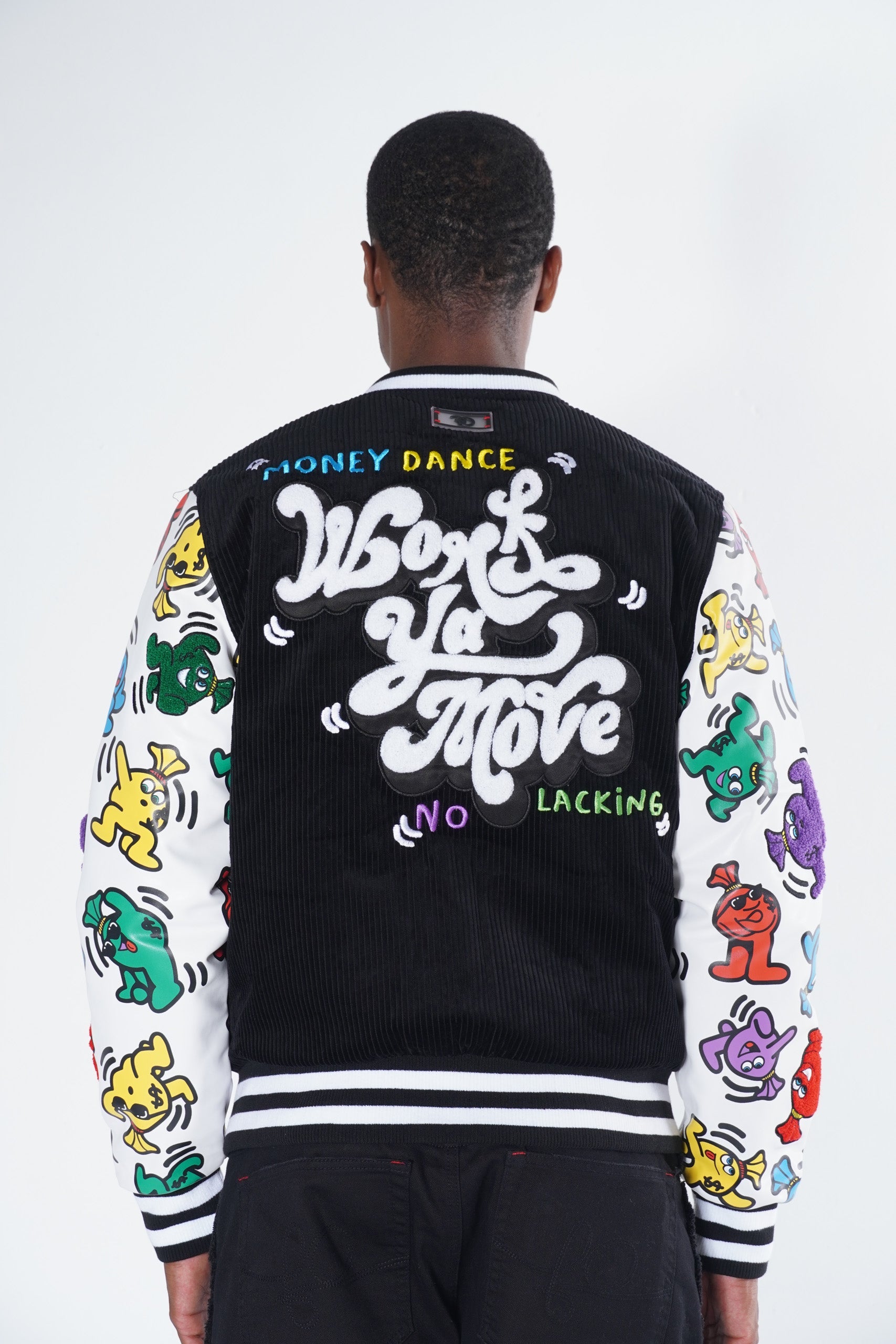 F1050 Frost Money Dance Corduroy Jacket - Black