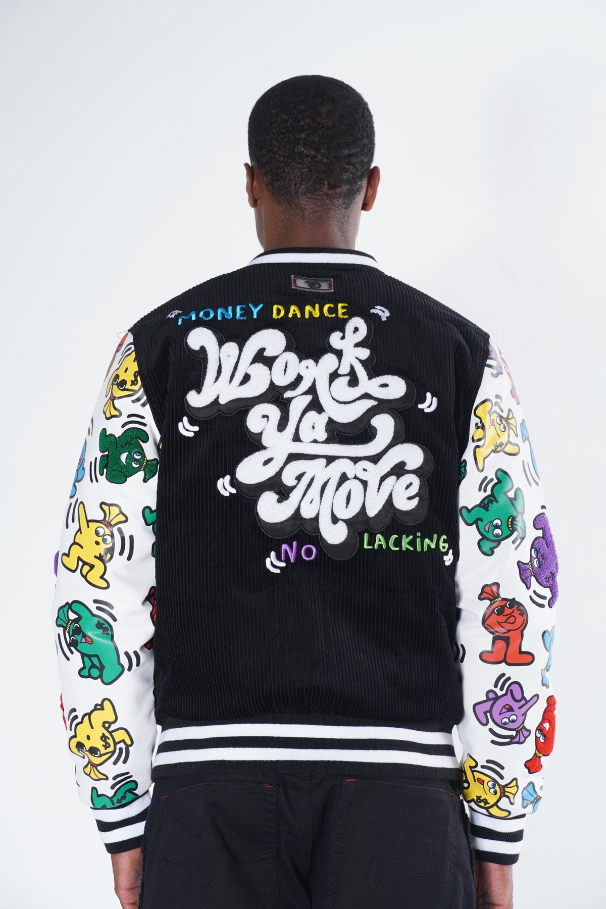 F1050 Frost Money Dance Corduroy Jacket - Black