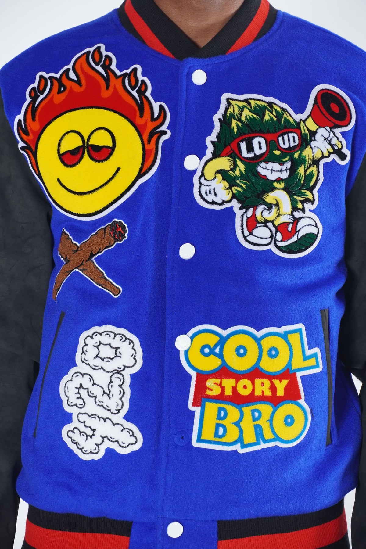 F1040 Cooley High Wool Varsity Jacket - Royal