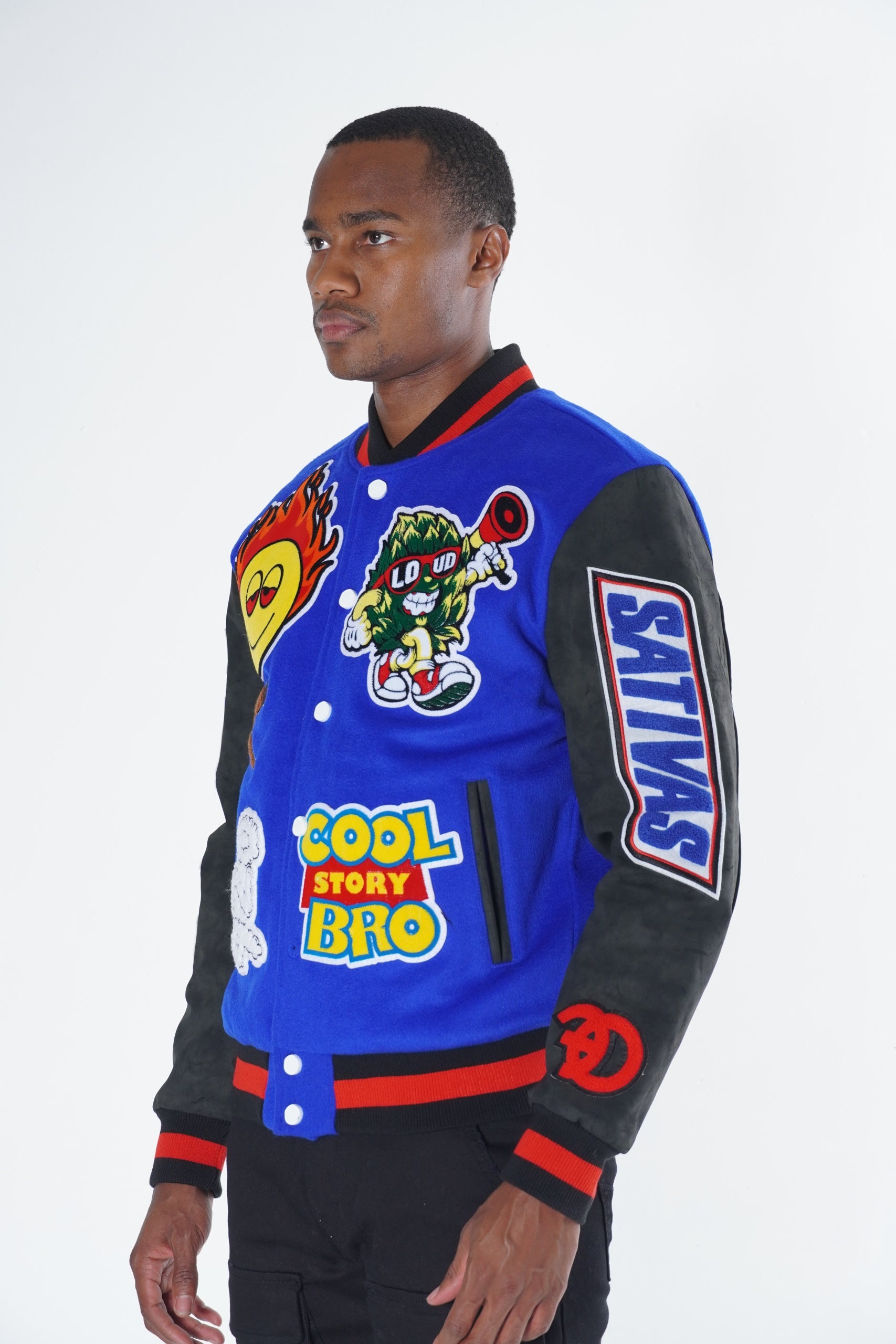 F1040 Cooley High Wool Varsity Jacket - Royal