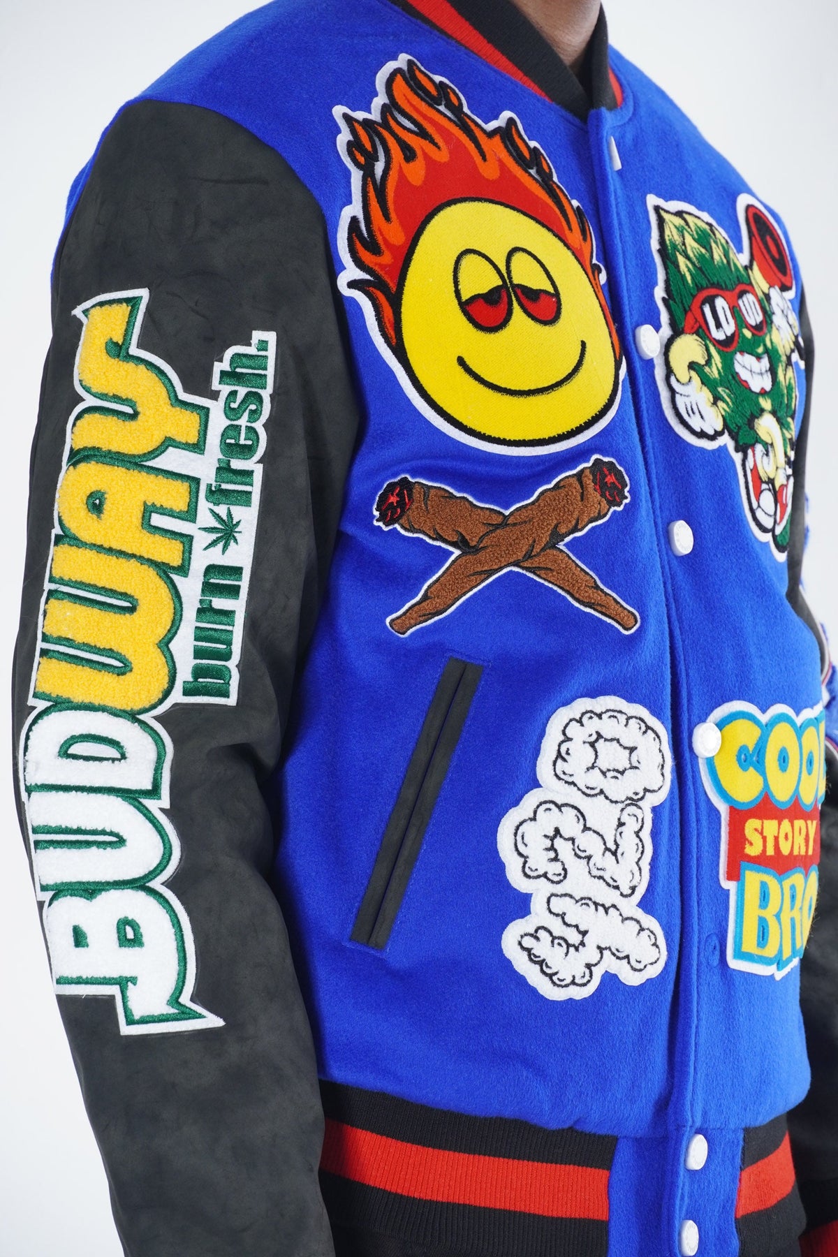 F1040 Cooley High Wool Varsity Jacket - Royal