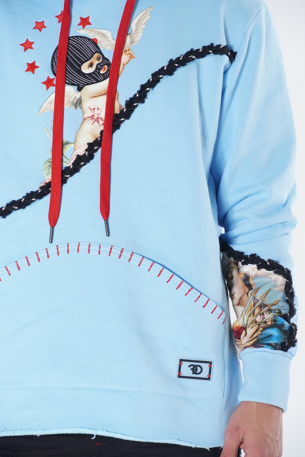 Makobi F5107 Frost Angel Pullover Hoodie in Blue, view 3