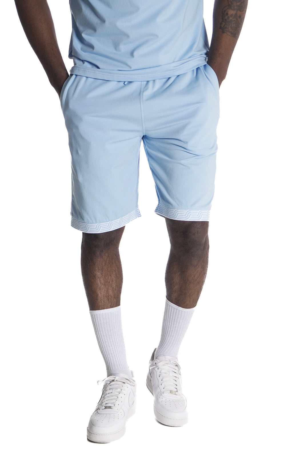 Makobi M775 Makobi Luciano Shorts in Blue, view 2