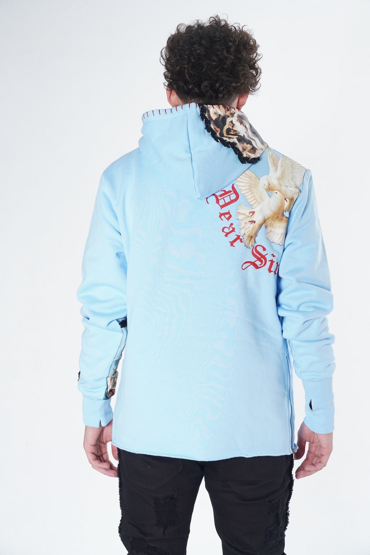 Makobi F5107 Frost Angel Pullover Hoodie in Blue, view 8