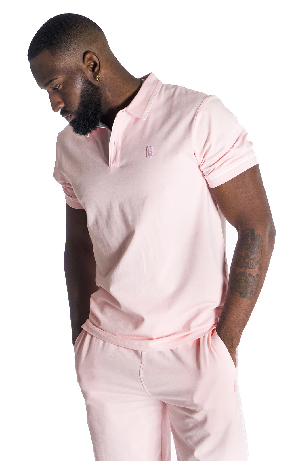 M383 Makobi Luciano Polo Shirt - Pink