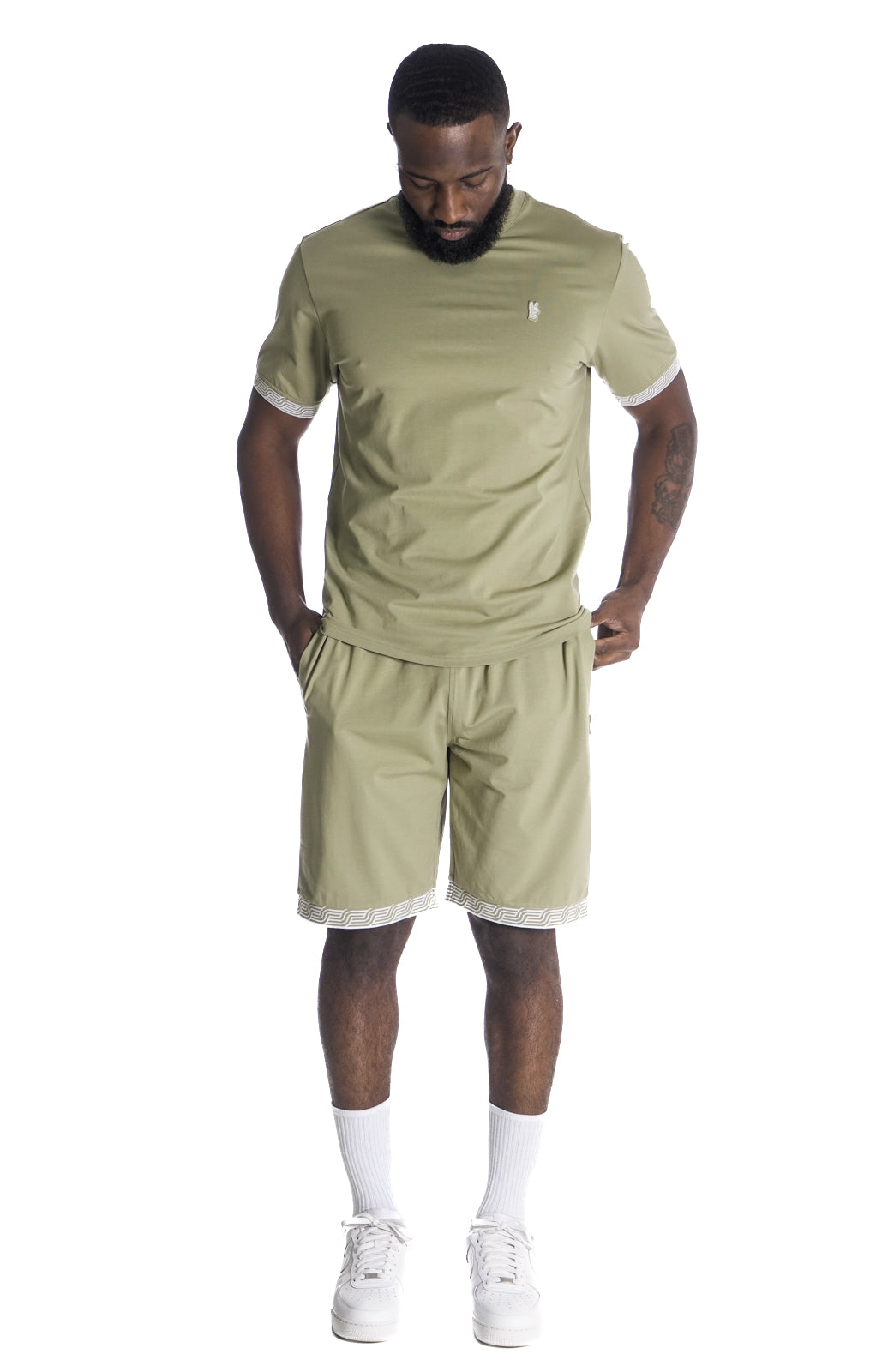 Makobi M775 Makobi Luciano Shorts in Olive, view 4