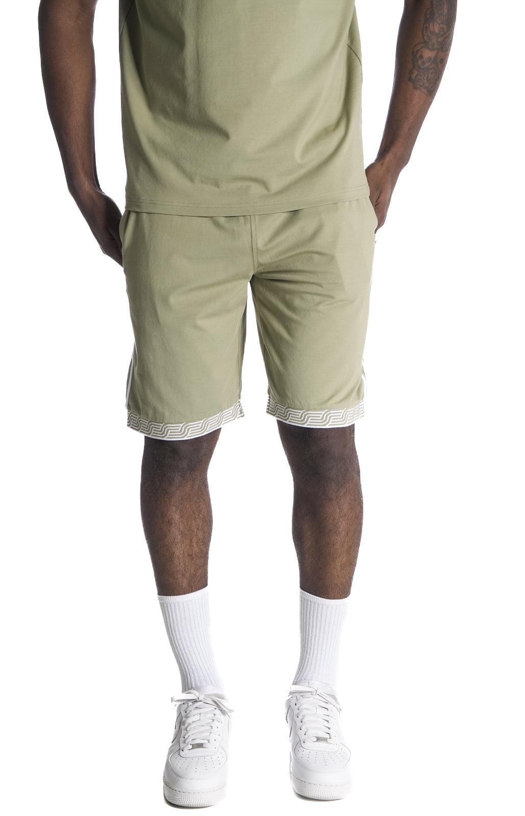 Makobi M775 Makobi Luciano Shorts in Olive, view 3