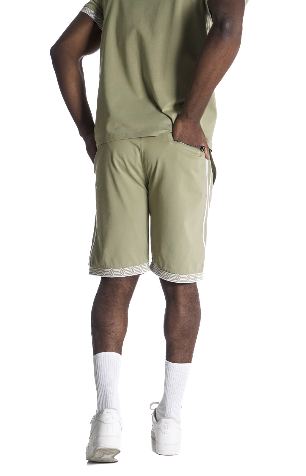 Makobi M775 Makobi Luciano Shorts in Olive, view 5